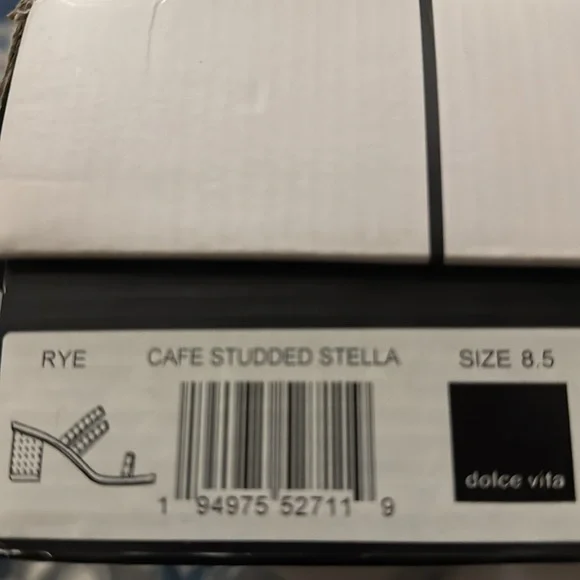 DOLCE VITA SANDALS, FAUX LEATHER, STUDDED, SIZE 8-1/2M - Picture 6 of 8